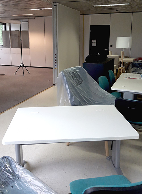 Photo du studio vidéo en cours de rénovation