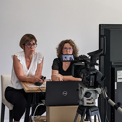 Marie-Dominique et Sonia lors du webinaire