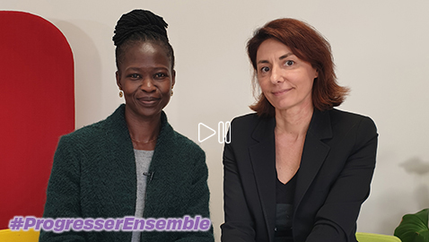 Rokhaya Thiam et Gaëlle Cady