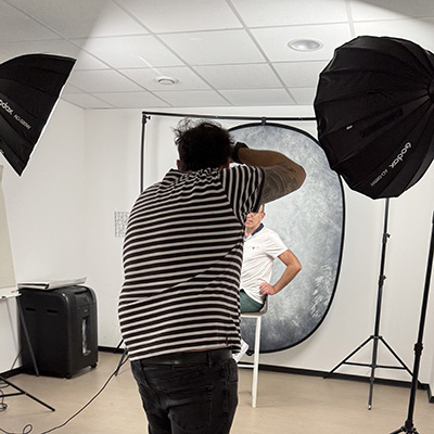 Séance de shooting photo